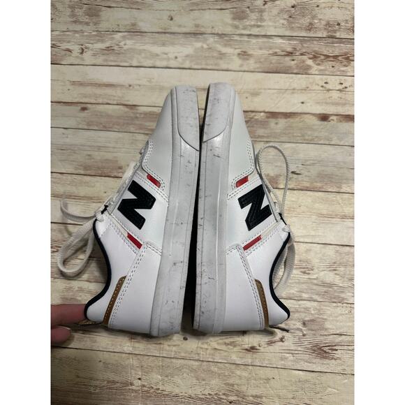 New Balance Numeric Jamie Foy 306 Sneakers Kids Size 2.5 Leather White Lace Up - Picture 7 of 10